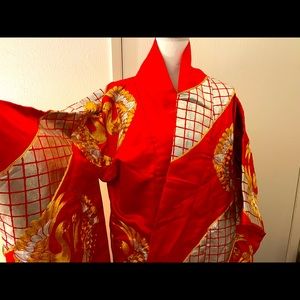 Vintage Japanese Wedding Kimono Uchikake GOLD!